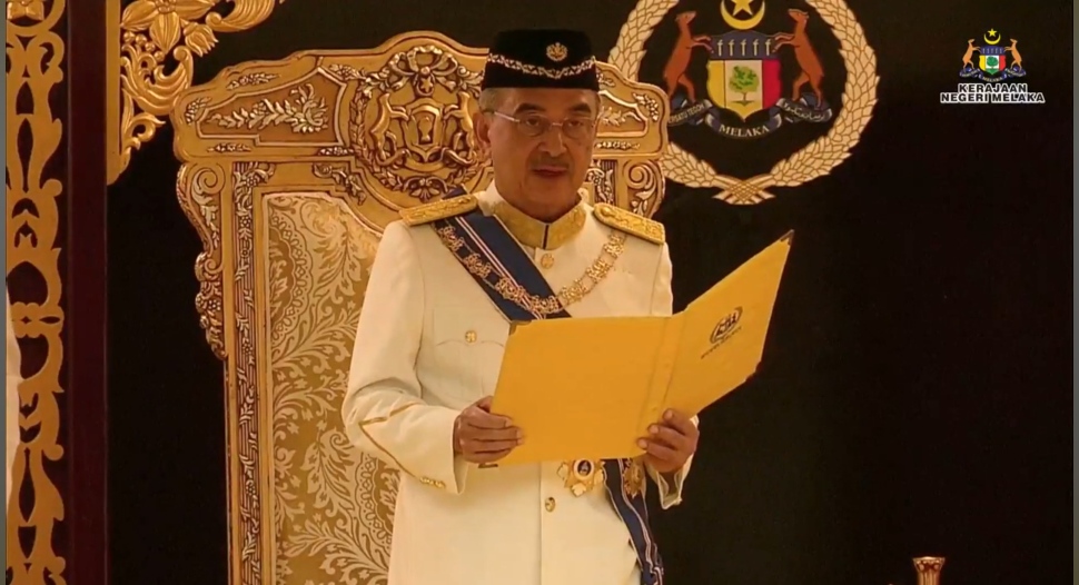 Mohd Ali angkat sumpah sebagai Yang di-Pertua Negeri Melaka ke-7