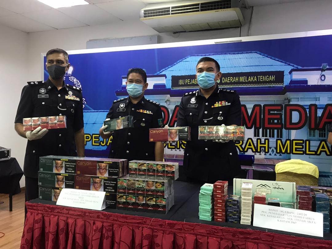 Polis rampas 407 rokok bernilai lebih RM6,000