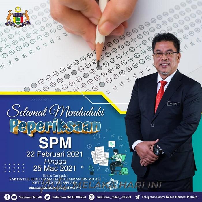 Calon SPM perlu jaga kesihatan dan berusaha sehabis baik- Sulaiman