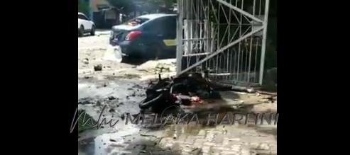 14 cedera letupan bom bunuh diri di luar gereja di Makassar