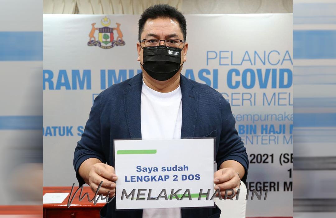 Ketua Menteri terima suntikan dos kedua vaksin Pfizer-BioNTech