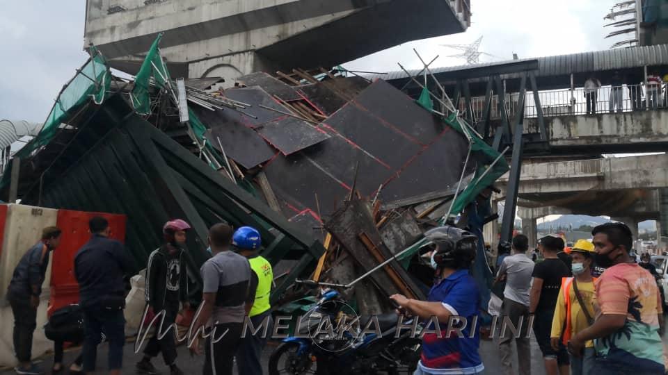 Treler rempuh perancah besi punca jejambat SUKE runtuh