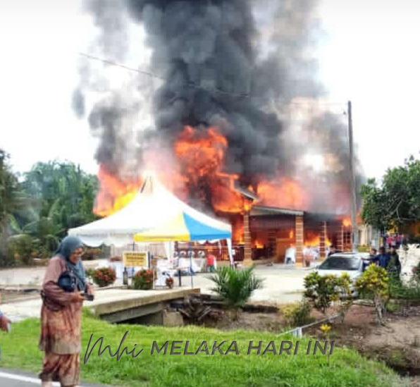 Rumah terbakar sejam sebelum majlis pertunangan