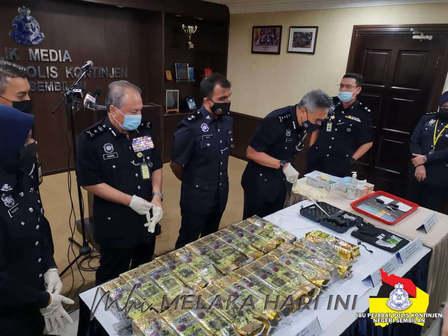 Dadah bernilai RM932,288 dirampas di N. Sembilan dan Melaka