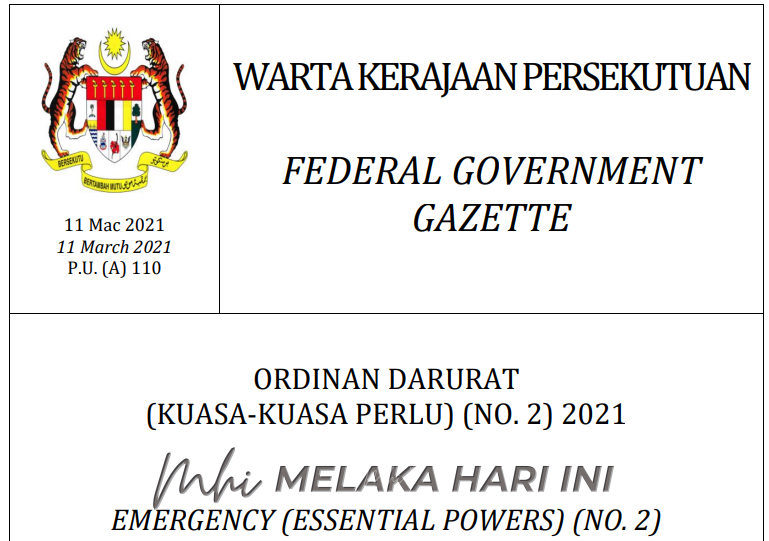 Penyebar berita palsu COVID-19, proklamasi darurat berdepan denda RM100,000, penjara