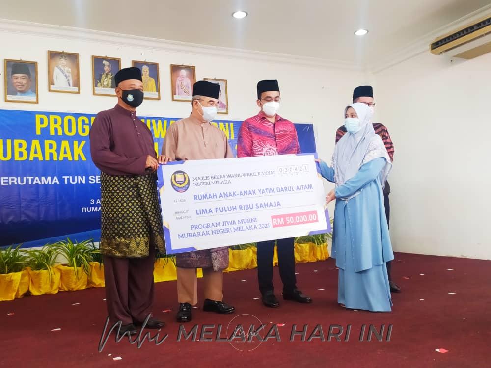 MUBARAK Melaka kumpul RM50,000 bantu Rumah Anak-Anak Yatim Darul Aitam