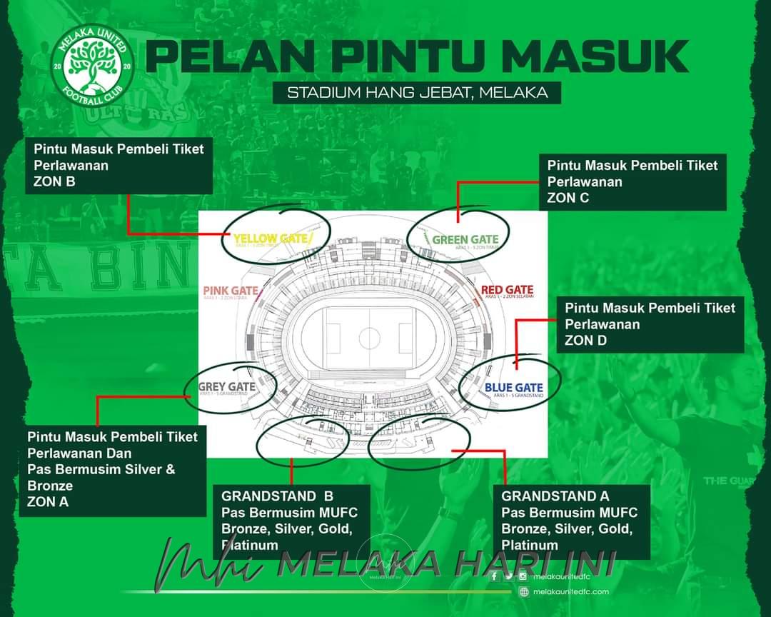 Harga tiket masuk Stadium Hang Jebat kekal RM15