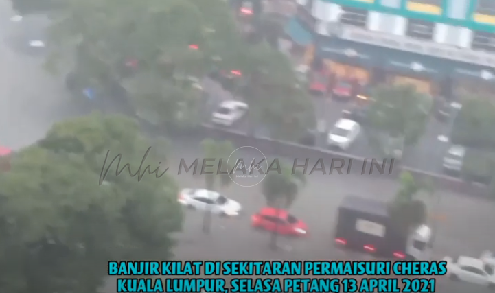 Banjir kilat di beberapa tempat di Ibu Negara, banyak jalan sesak