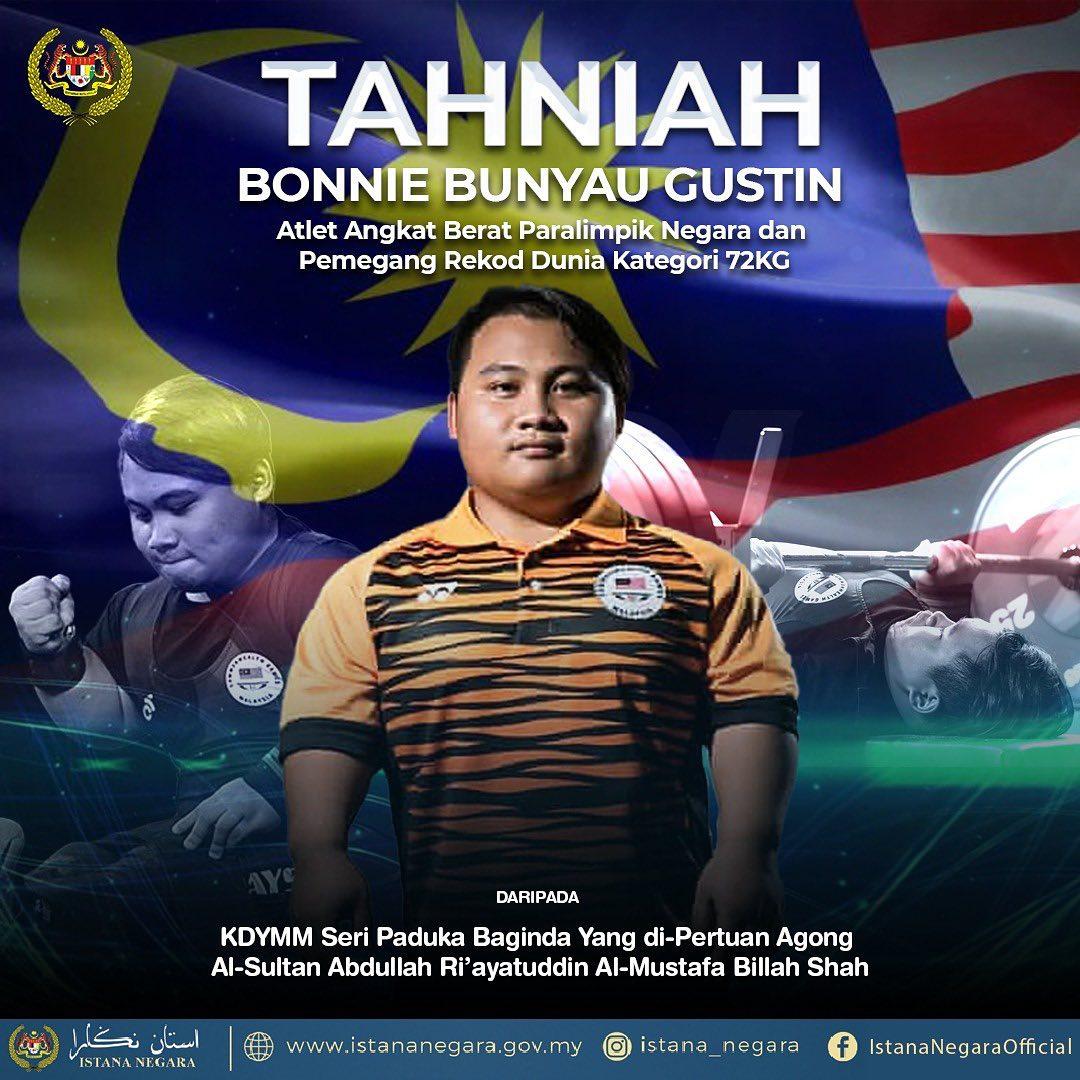 Agong zahir ucapan tahniah kepada Bonnie