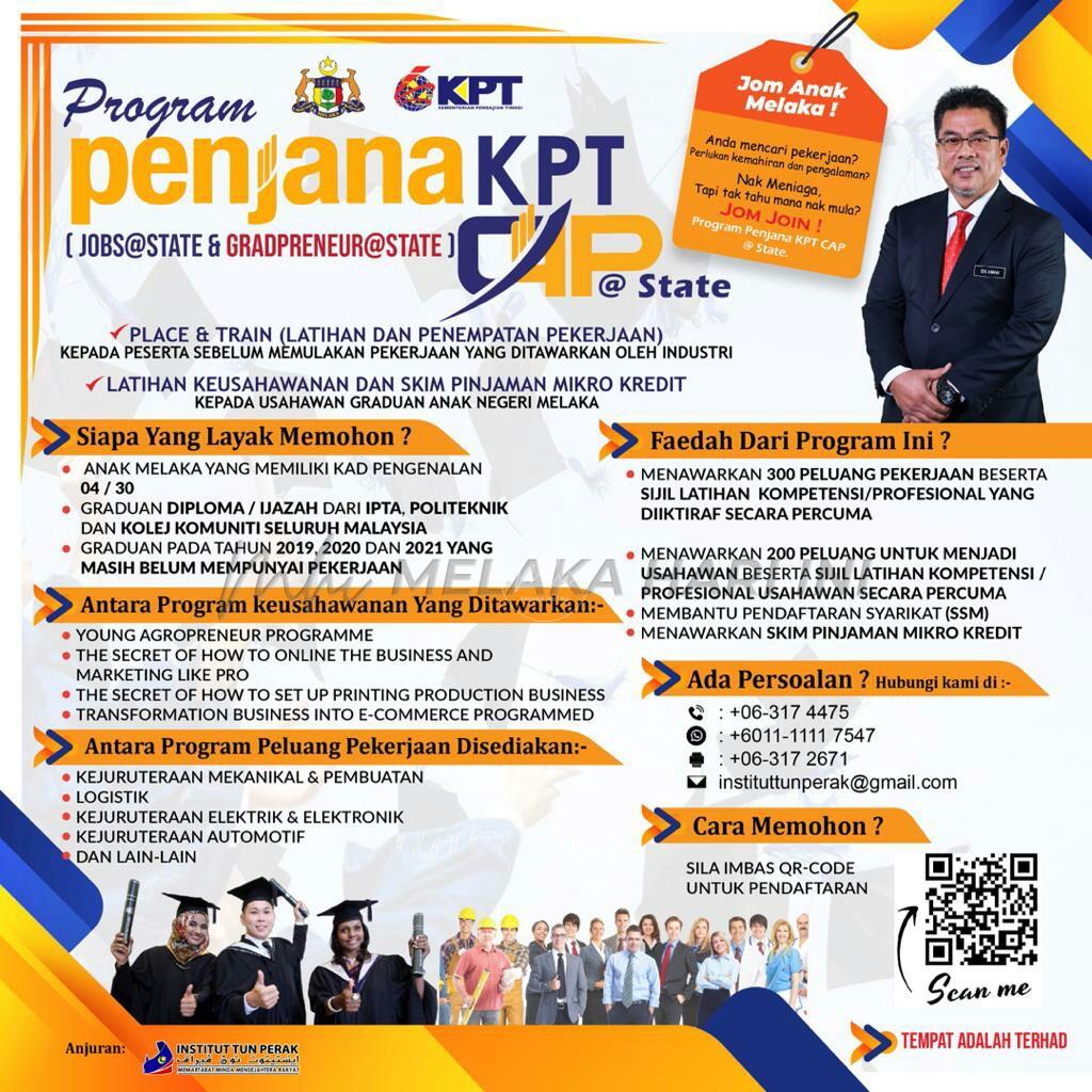 Program Penjana KP CAP @ State fokus anak Melaka tiada pekerjaan