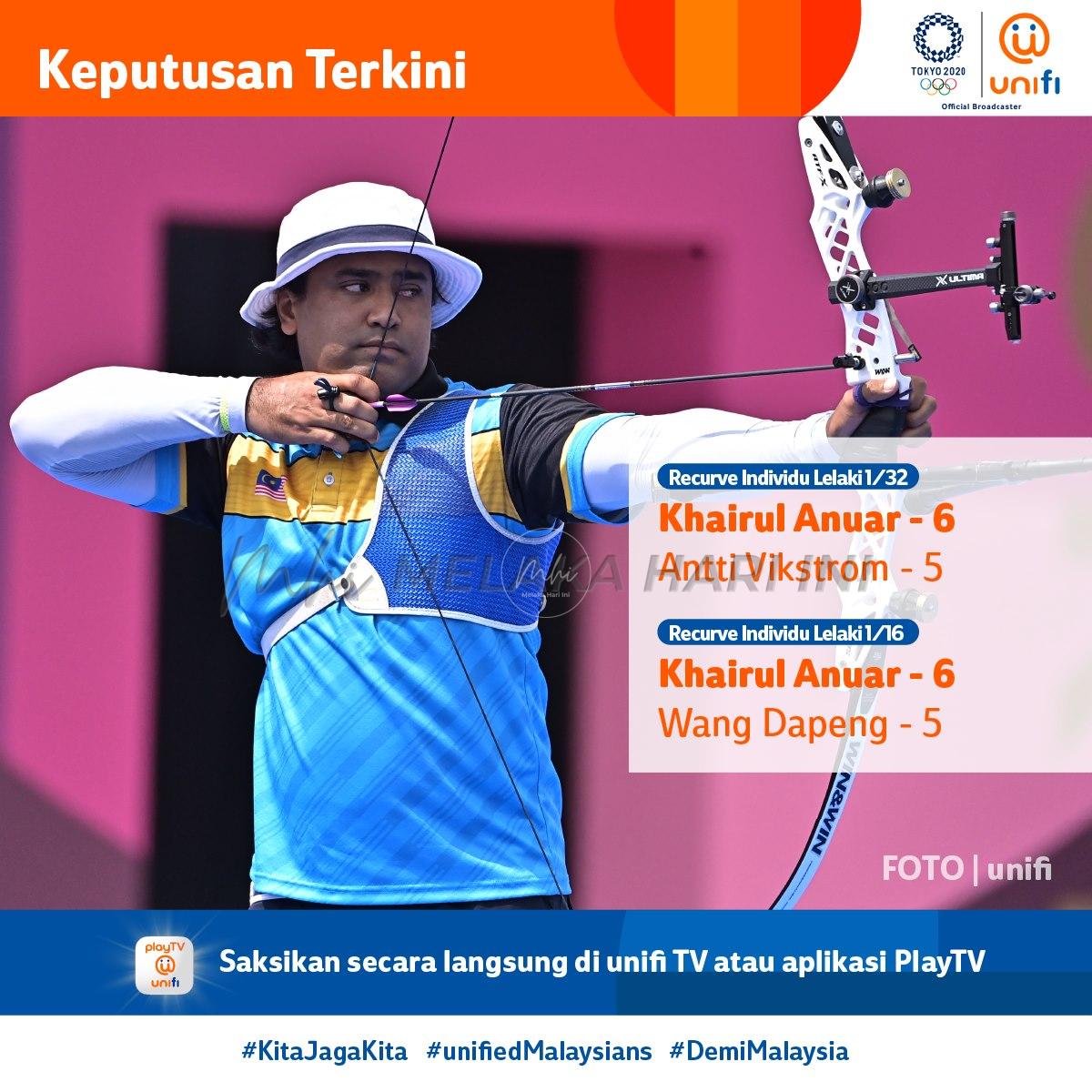 Khairul Anuar mara ke pusingan ketiga