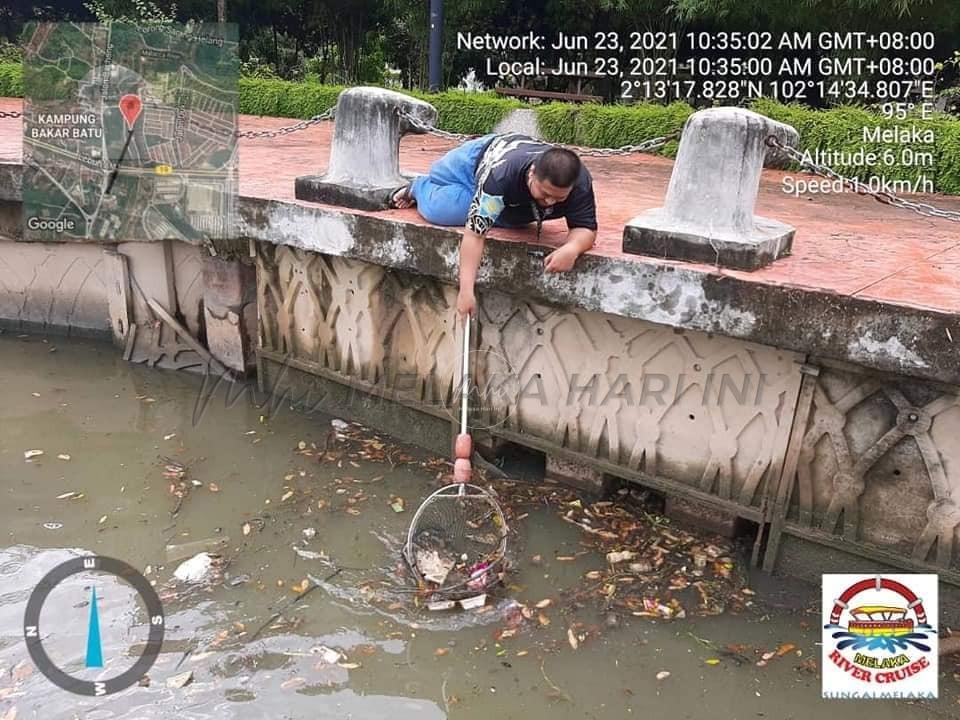 Lebih 5 tan sampah dikutip setiap minggu di Sungai Melaka