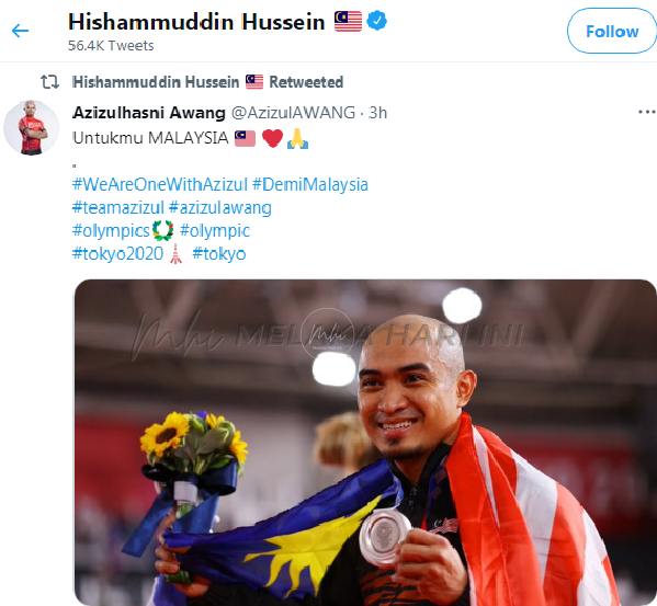 Kejayaan Azizulhasni disanjung pemimpin politik di Twitter