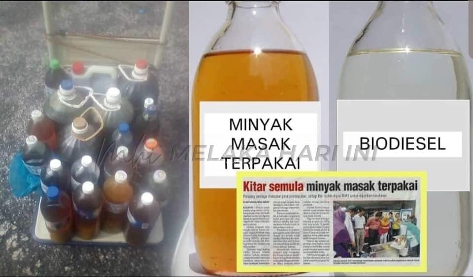 Jual minyak masak terpakai untuk tambah pendapatan