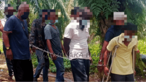 Antara penagih ditahan.