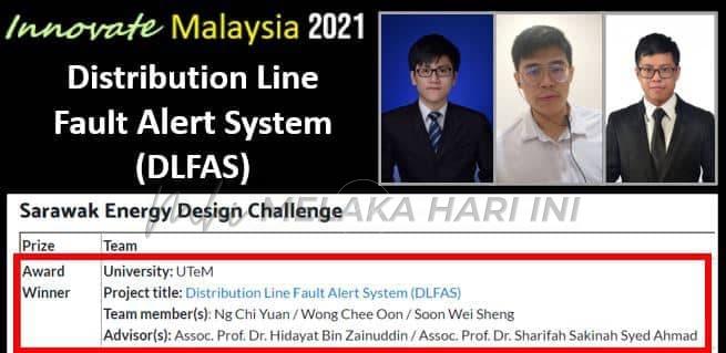 Siswa UTeM menang besar di Innovate Malaysia Design Competition 2021