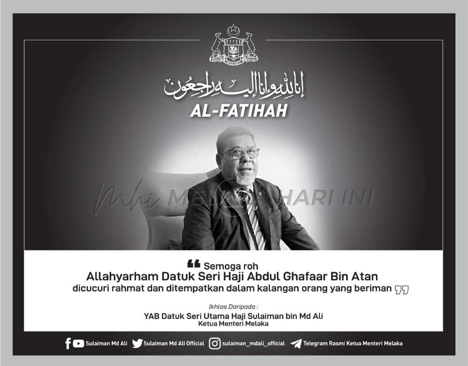 Allahyarham Abdul Ghaafar umpama abang saya – Sulaiman