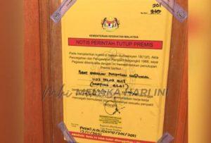 Notis tutup