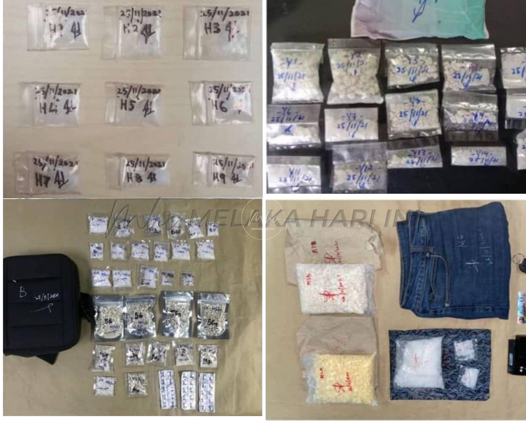 Polis rampas dadah bernilai RM43,000 dalam tempoh seminggu