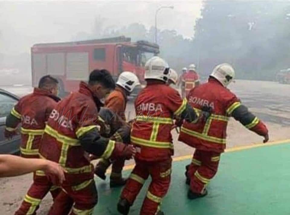 Pegawai bomba terkena letupan di Segamat, meninggal dunia