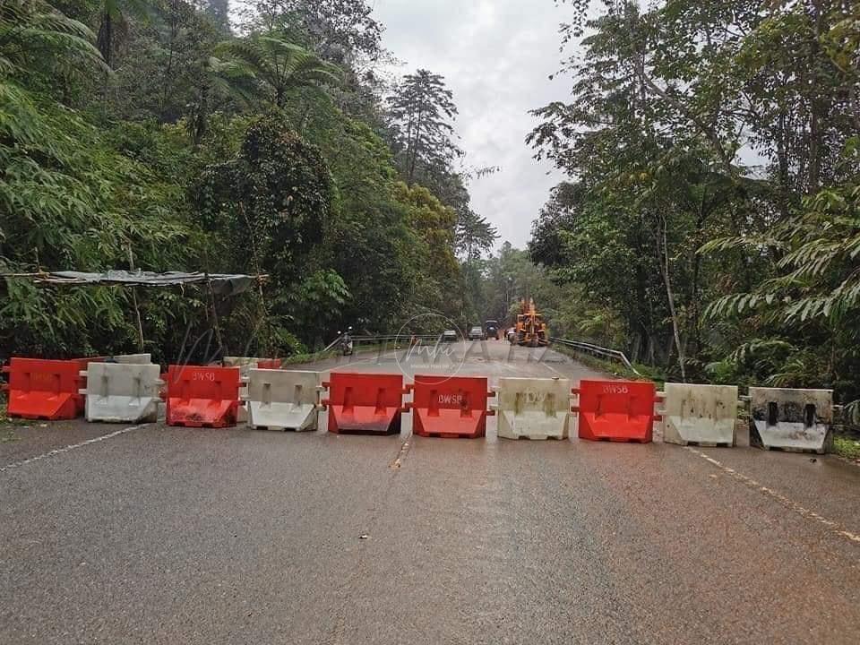 Jalan Simpang Pulai – Cameron Highlands masih ditutup, belum selamat untuk semua kenderaan