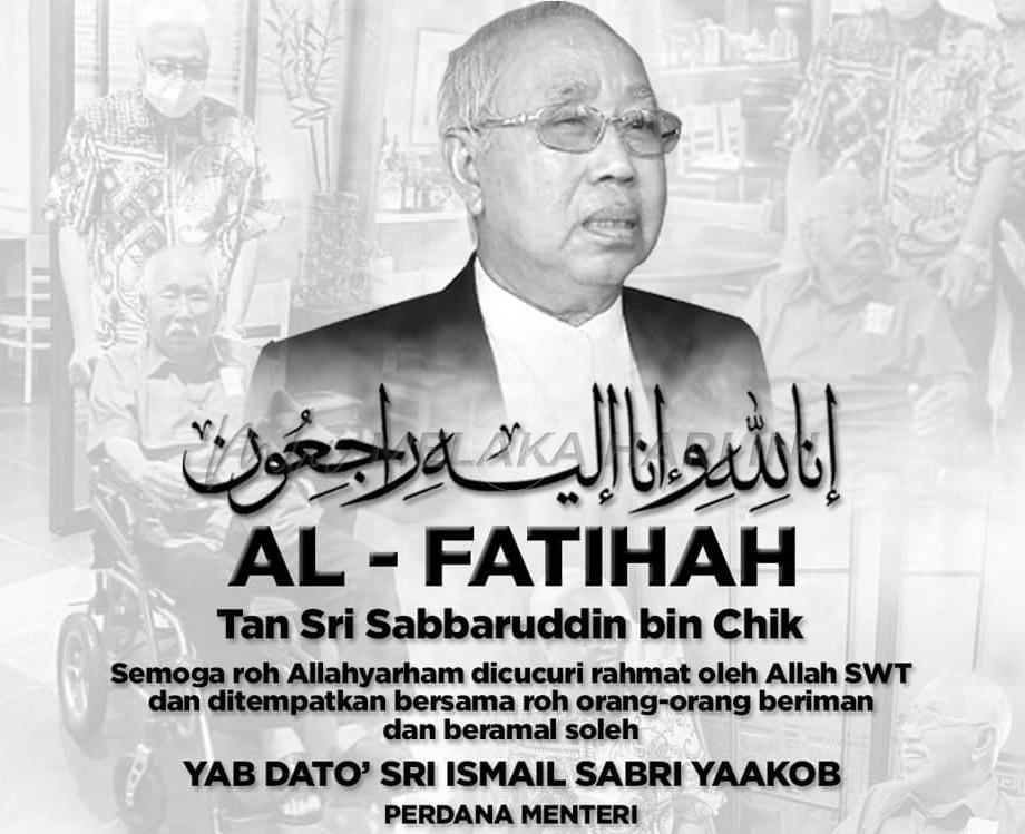 Pemergian Sabaruddin Chik satu kehilangan besar – PM Ismail Sabri