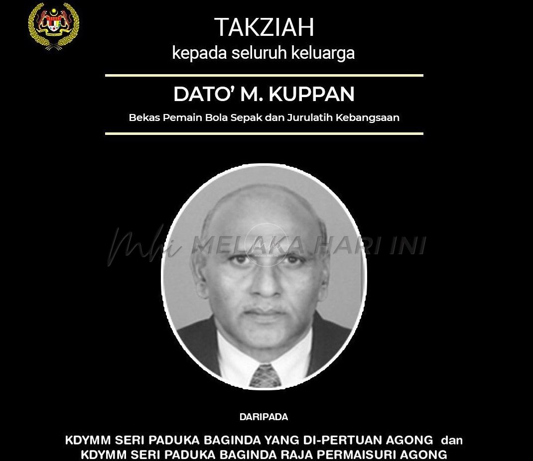 Agong, Permaisuri zahir ucapan takziah kepada keluarga M Kuppan