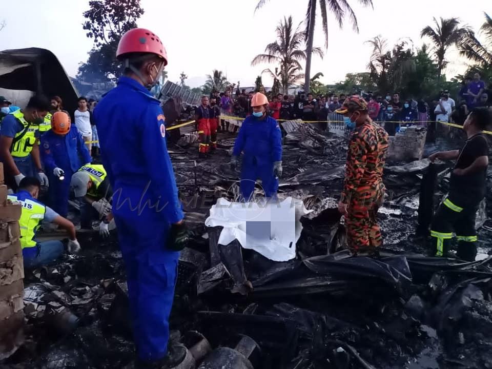 Suami isteri rentung, tujuh melecur dalam kebakaran 40 rumah di Tawau