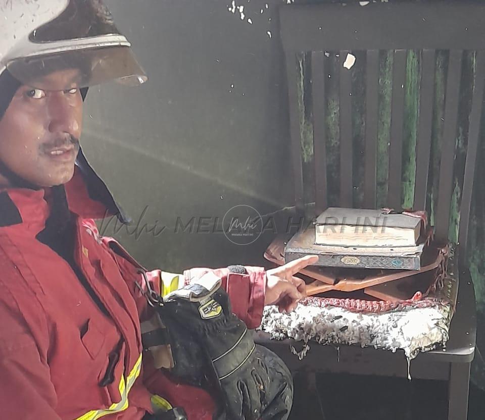 Al-Quran peninggalan arwah anak selamat dalam kebakaran