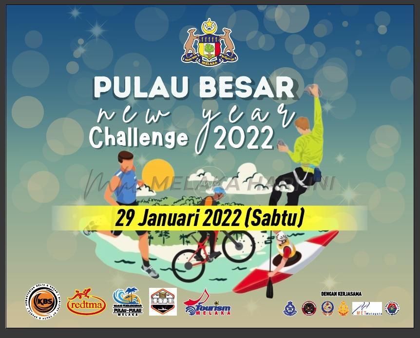 118 peserta beraksi pada Pulau Besar New Year Challenge 2022, Sabtu ini