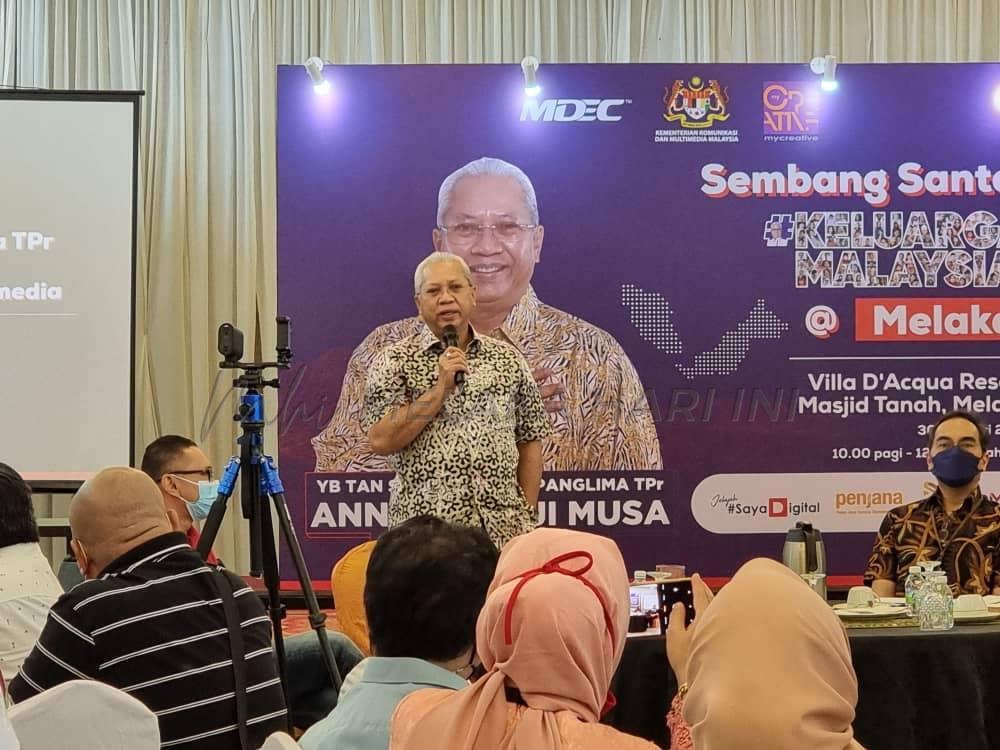 Pendigitalan dalam industri kreatif perlu diperkasa- Annuar Musa