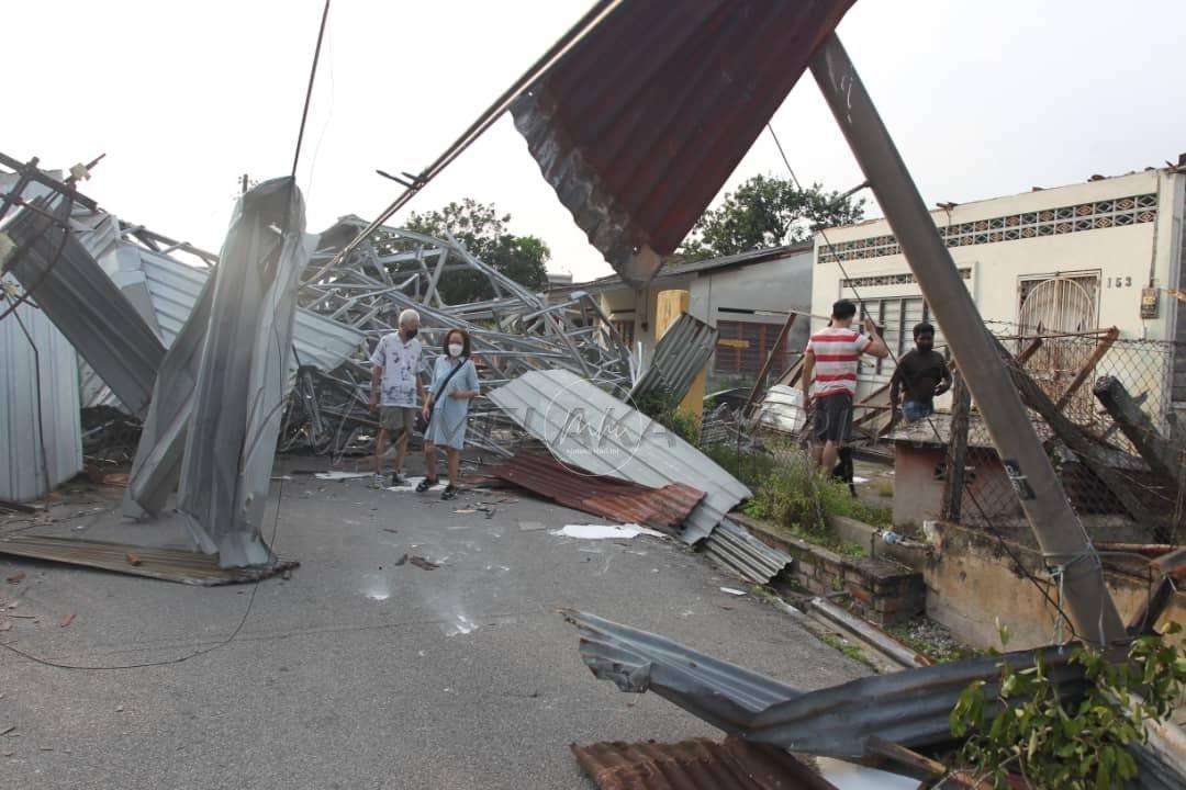 Tiada makan besar buat mangsa ribut, puting beliung di Ipoh