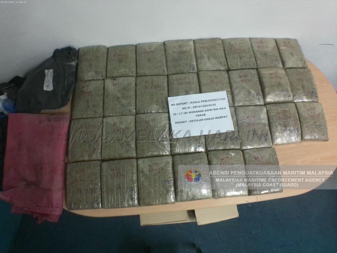 APMM gagalkan cubaan seludup ganja bernilai hampir RM150,000