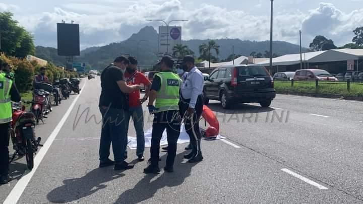 Anggota JPJ kejar penunggang motosikal maut kemalangan