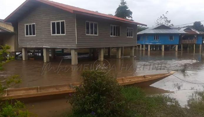 Kampung Long Pasia dilanda banjir, 30 rumah terjejas