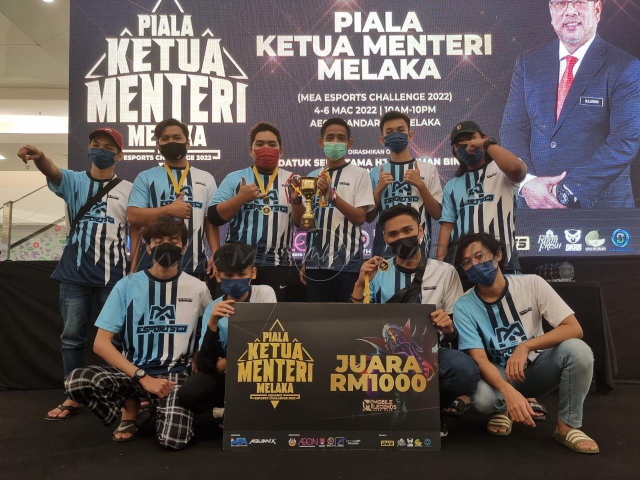 Piala Ketua Menteri Melaka: TT4Killer dan The Academy raih juara PUBG dan MLBB