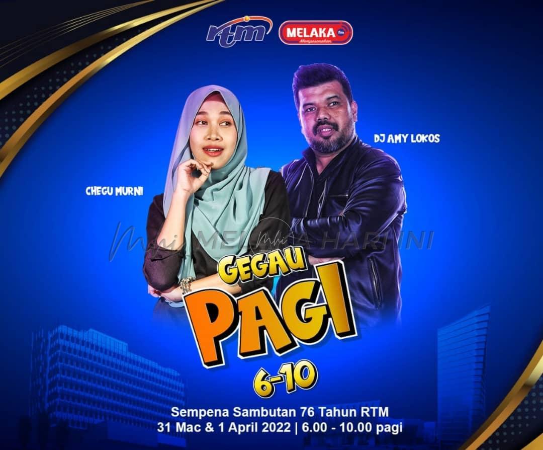 Dj Amy Lokos kendalikan Gegau Pagi MelakaFm