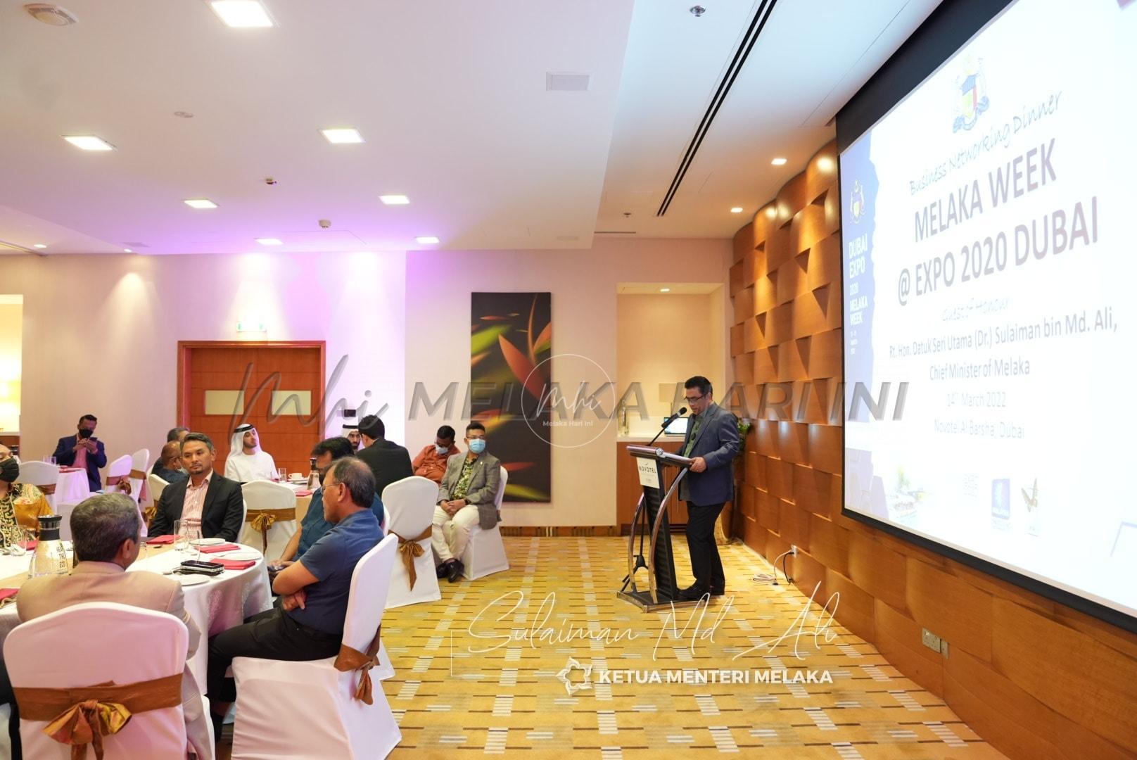 Melaka Week rancakkan pelaburan Malaysia dan UAE – Sulaiman