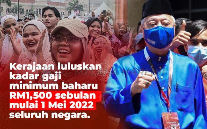 Pelaksanaan kadar gaji minimum RM1,500 mulai 1 Mei – PM Ismail Sabri
