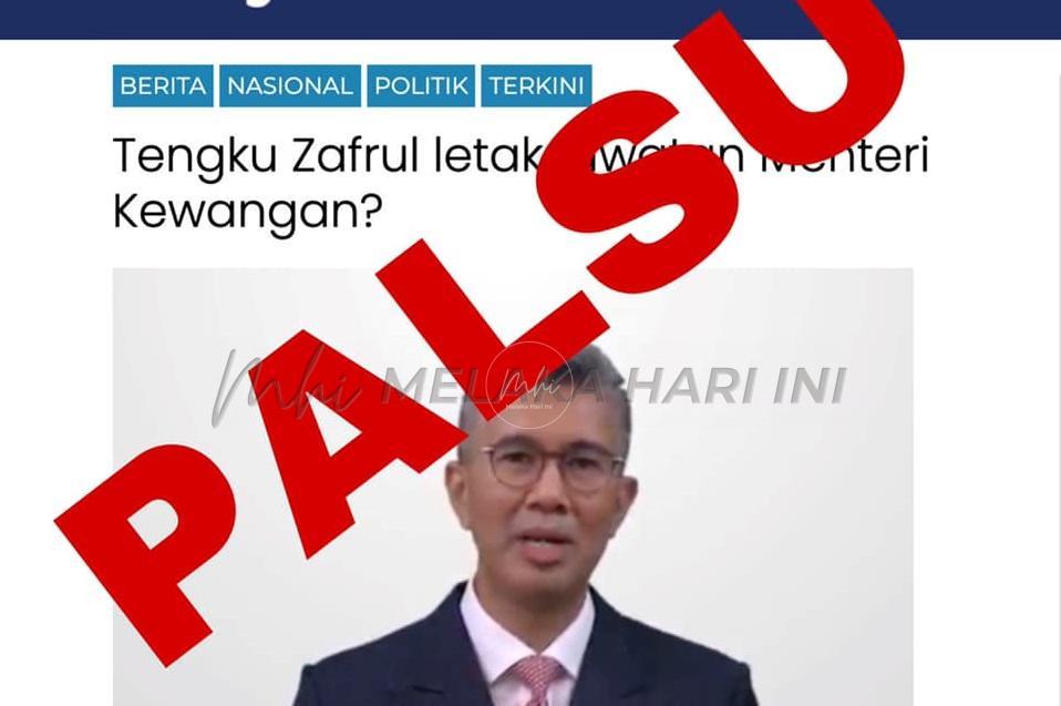 Tengku Zafrul nafi letak jawatan Menteri Kewangan