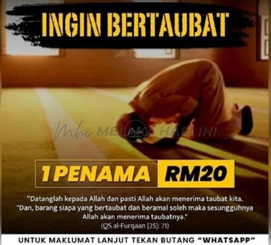 Tarik balik iklan pakej taubat RM20 – JAIS