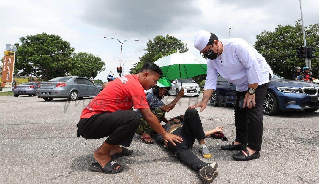 Ketua Menteri prihatin bantu mangsa kemalangan