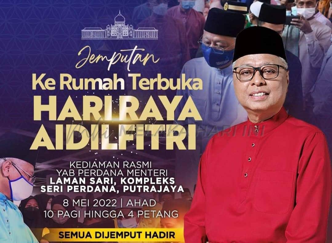 Majlis rumah terbuka Hari Raya Aidilfitri PM pada Ahad ini