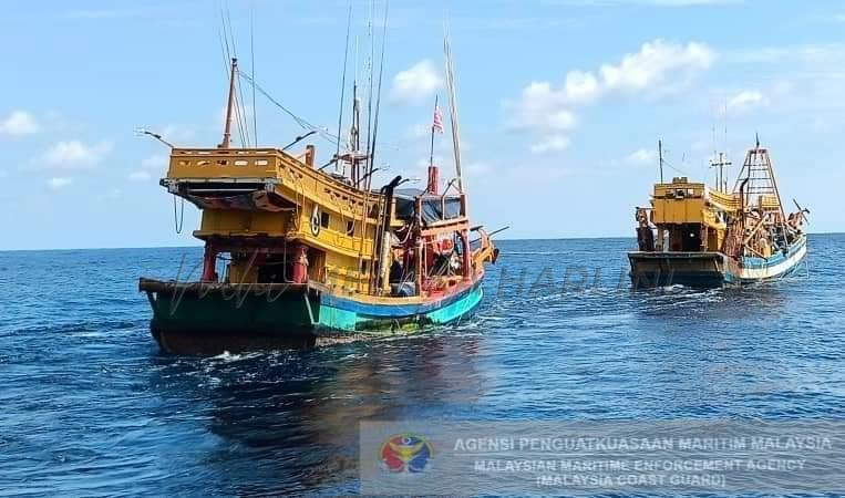 Maritim Malaysia tahan dua bot tempatan bersama 10 warga Vietnam