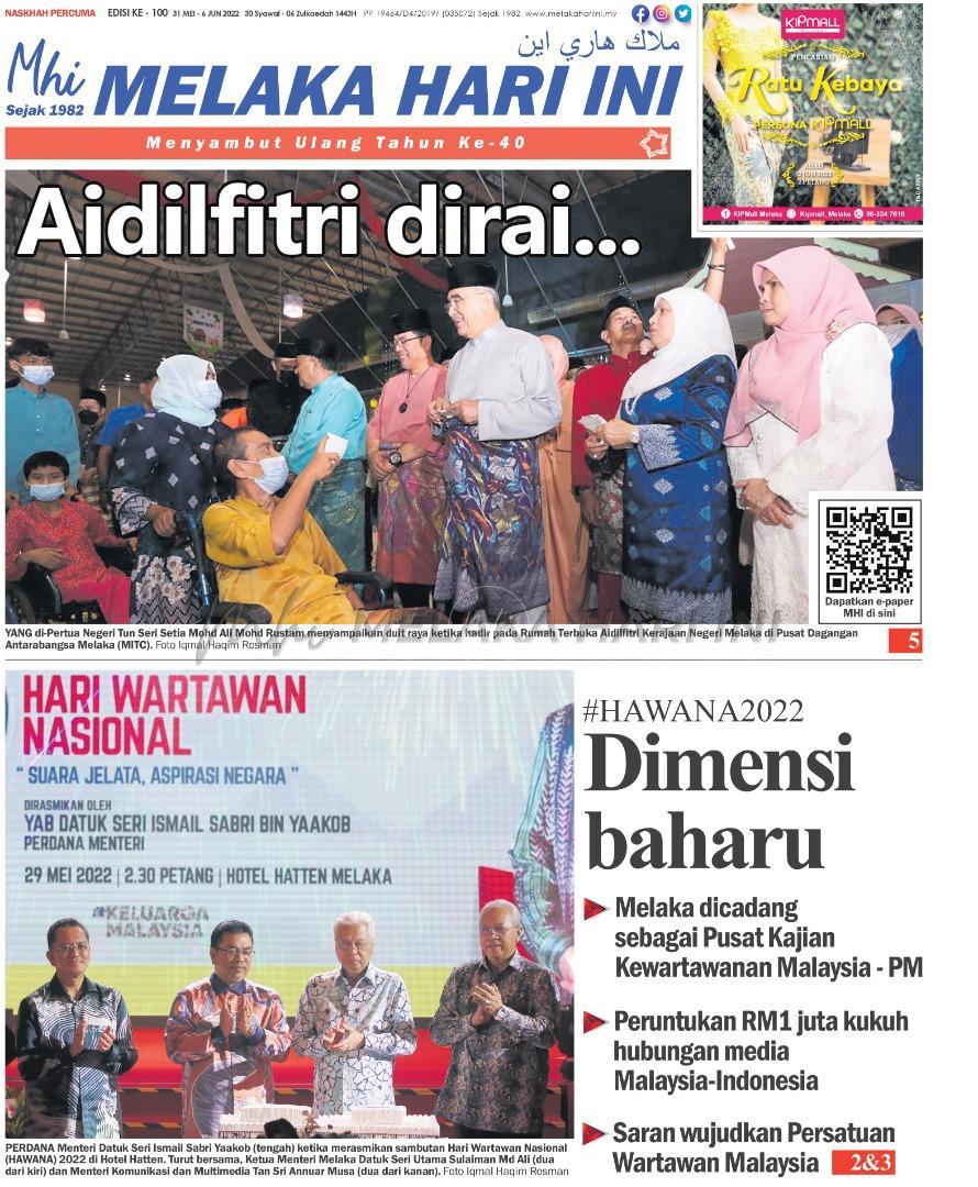 Tajuk-Tajuk Utama Akhbar: Selasa 31 Mei