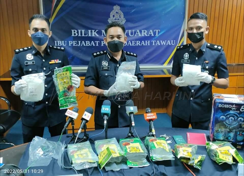Polis rampas 7 kilogram syabu di Tawau