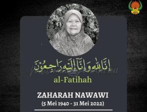 Allahyarhamah zaharah