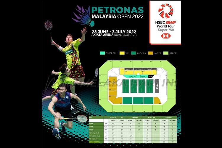 Badminton Terbuka Malaysia kembali, tiket mula dijual Khamis