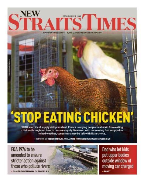 Tajuk-Tajuk Utama Akhar: Rabu 1 Jun 2022