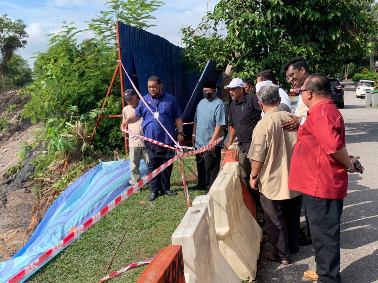 Masalah runtuhan tebing, hakisan diperhalusi